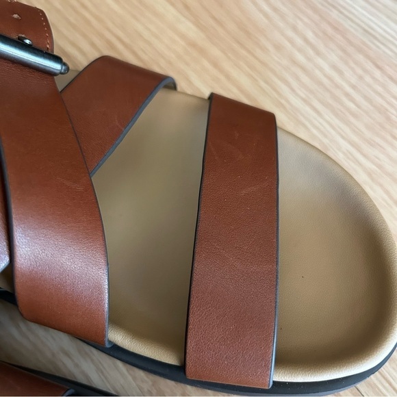 NEW Sam Edelman Eleanor’s Brown Strappy Leather Sandals Women’s 7 - Picture 6 of 12